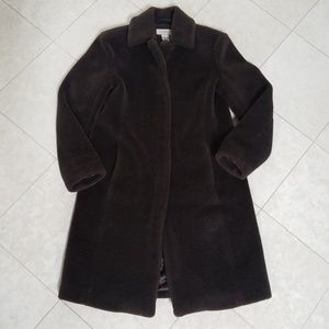 J. Crew women's faux fur coat us 6 brown